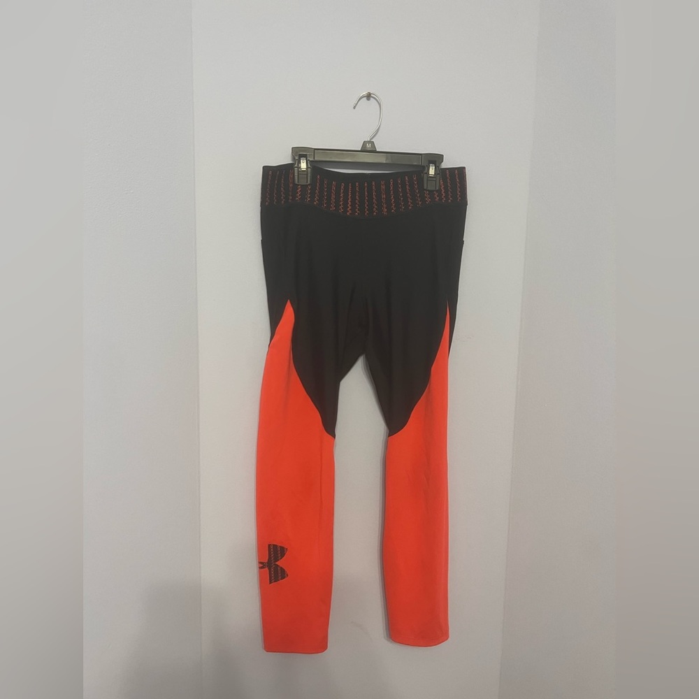 Under Armor Bright Orange and Black Set